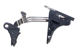 Polished PolyDAT drop in trigger with black shoe/black safety.